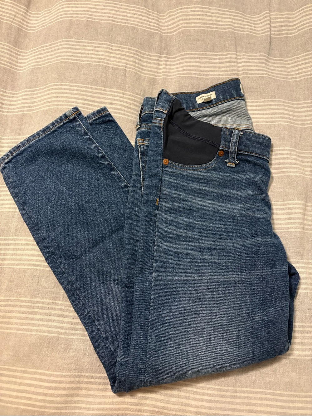 Madewell Maternity Classic Straight Jeans Size 27 NWOT